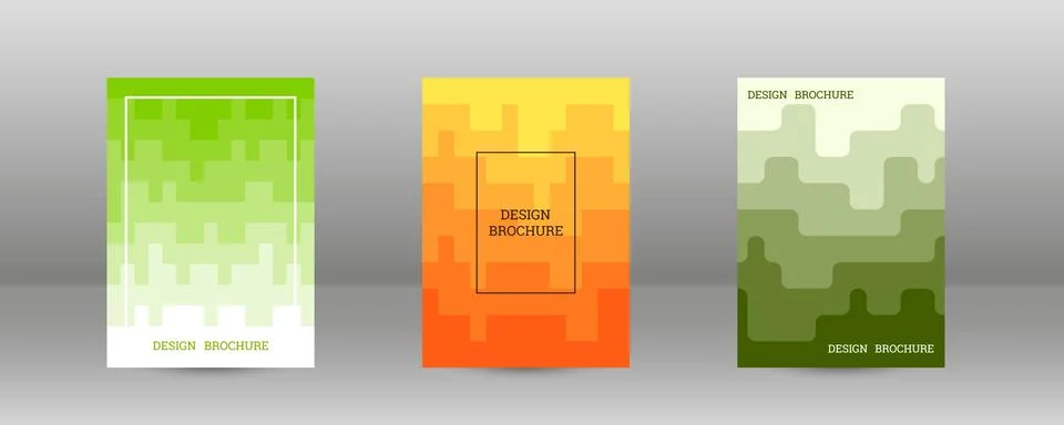 Geometric background with rectangles. Smooth color change, gradient. Set of.. Stock Illustration