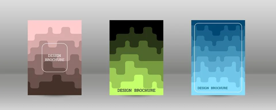 Geometric background with rectangles. Smooth color change, gradient. Set of.. 스톡 일러스트