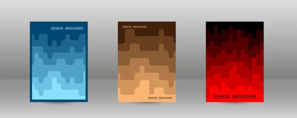 Geometric background with rectangles. Smooth color change, gradient. Set of.. 스톡 일러스트