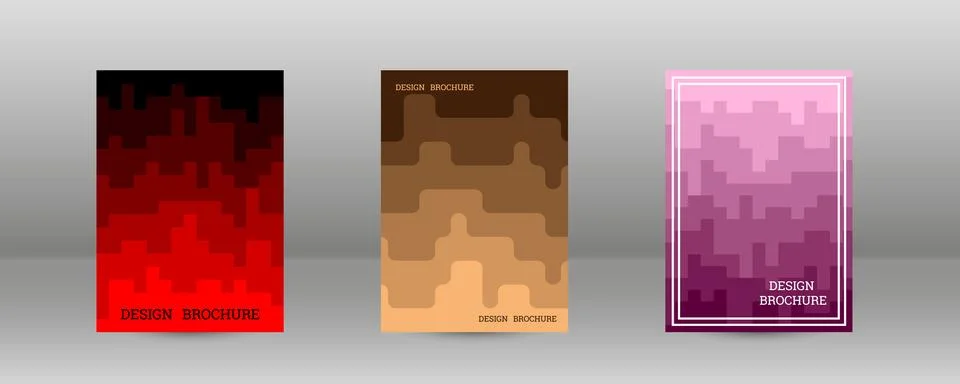 Geometric background with rectangles. Smooth color change, gradient. Set of.. Stock Illustration