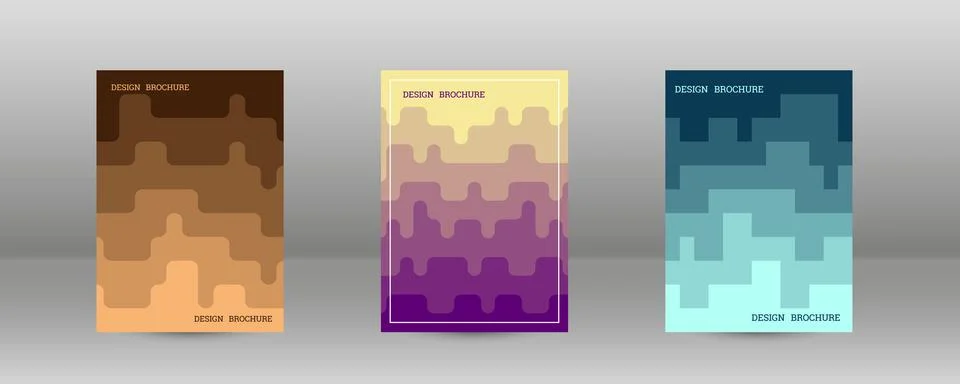 Geometric background with rectangles. Smooth color change, gradient. Set of.. Stock Illustration