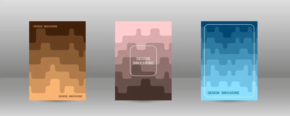 Geometric background with rectangles. Smooth color change, gradient. Set of.. イラスト素材
