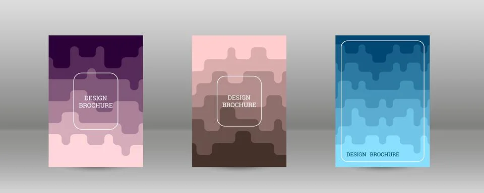 Geometric background with rectangles. Smooth color change, gradient. Set of.. Stock Illustration