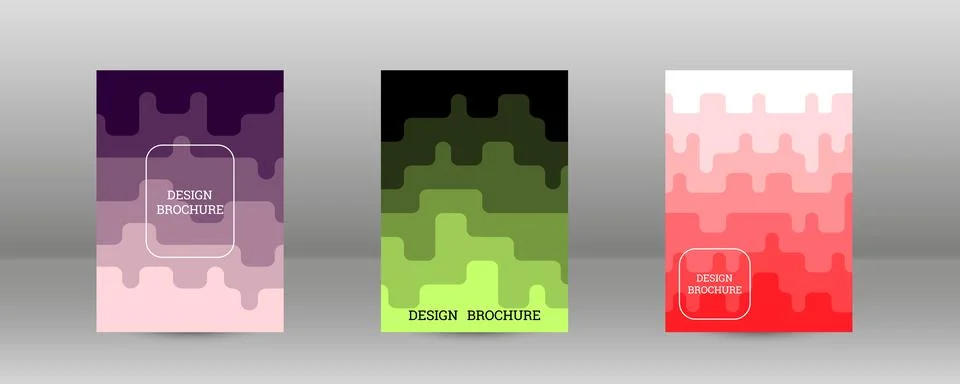 Geometric background with rectangles. Smooth color change, gradient. Set of.. Stock Illustration