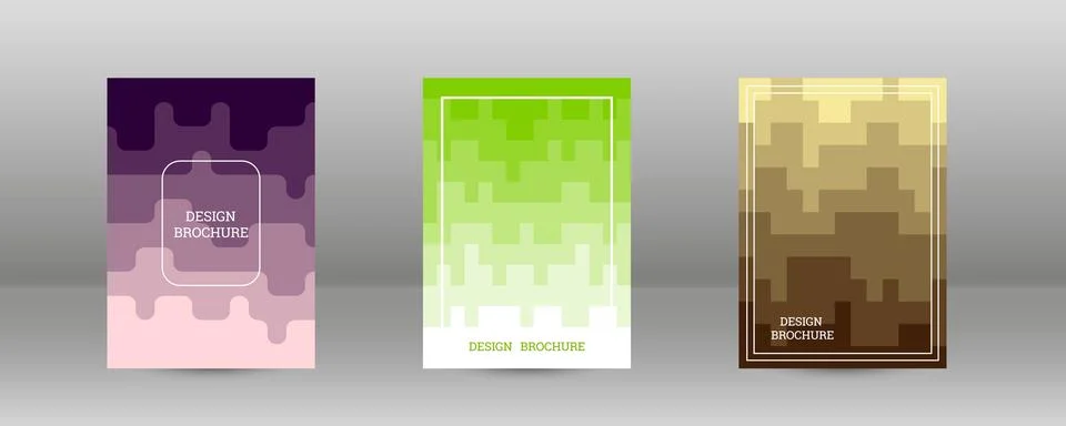 Geometric background with rectangles. Smooth color change, gradient. Set of.. Stock Illustration