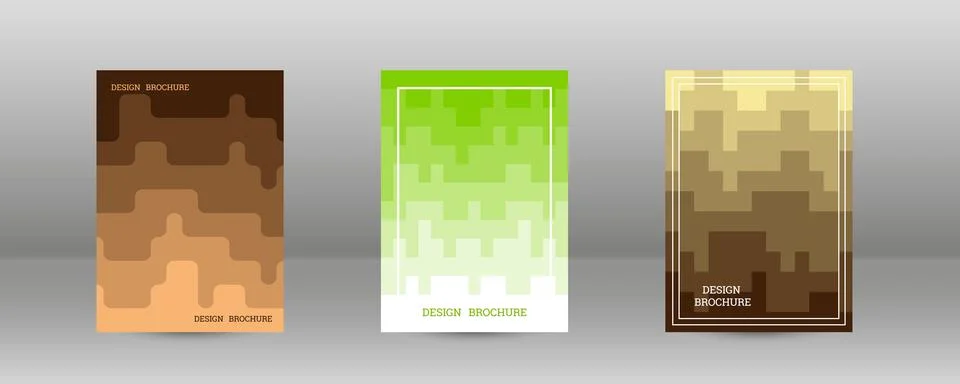 Geometric background with rectangles. Smooth color change, gradient. Set of.. Stock Illustration