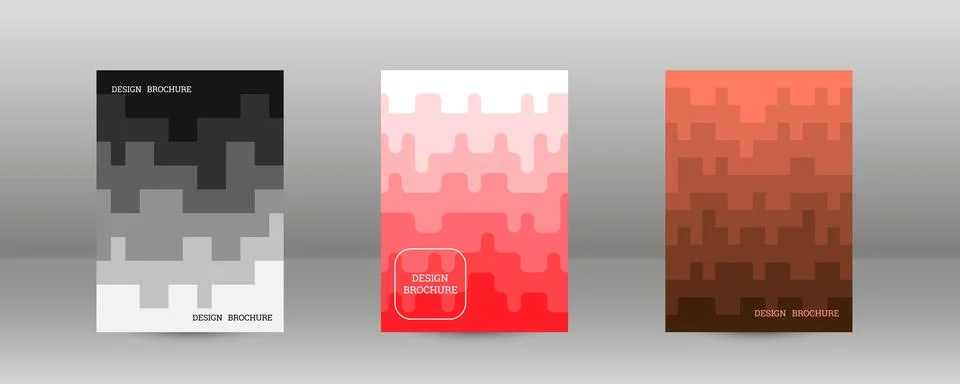 Geometric background with rectangles. Smooth color change, gradient. Set of.. Stock Illustration