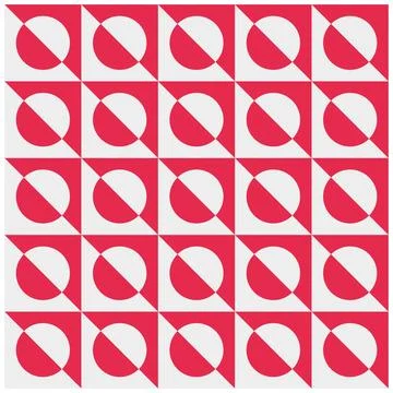 Geometric background with repeating circle and triangle イラスト素材