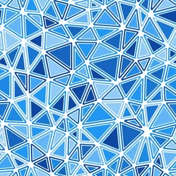 Geometric background. Rounded solid shapes in frames. Medium triangles size.. Stock Illustration