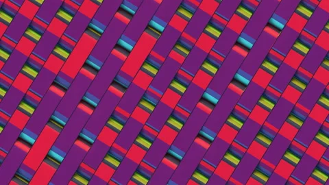 Geometric background with a seamless loop animated texture. 3d rendering 4K Stock Footage 156732512