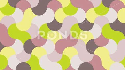 Geometric background in shades of lime punch. Stock Illustration