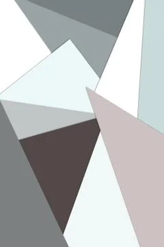 Geometric background sheets of colored paper pastel gray beige. Stock Illustration