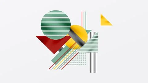 Geometric background showcasing sharp lines, contrasting colors, and minima.. イラスト素材