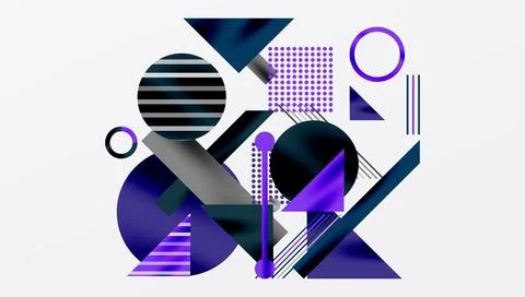 Geometric background showcasing sharp lines, contrasting colors, and minima.. Stock Illustration