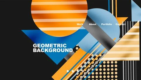 Geometric background showcasing sharp lines, contrasting colors, and イラスト素材