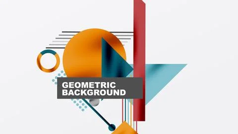 Geometric background showcasing sharp lines, contrasting colors, and Illustrazione stock