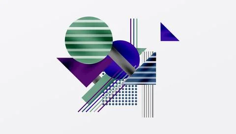 Geometric background showcasing sharp lines, contrasting colors, and イラスト素材