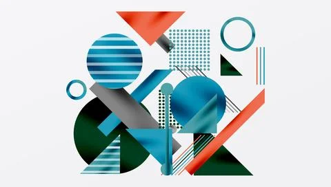 Geometric background showcasing sharp lines, contrasting colors, and イラスト素材