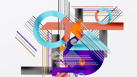 Geometric background showcasing sharp lines, contrasting colors, and Illustrazione stock