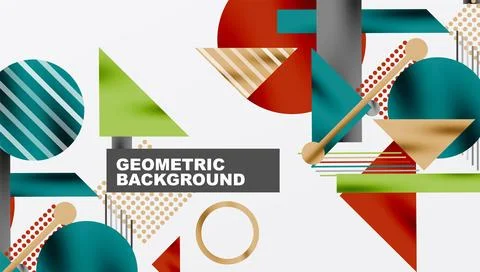 Geometric background showcasing sharp lines, contrasting colors, and Stockillustratie