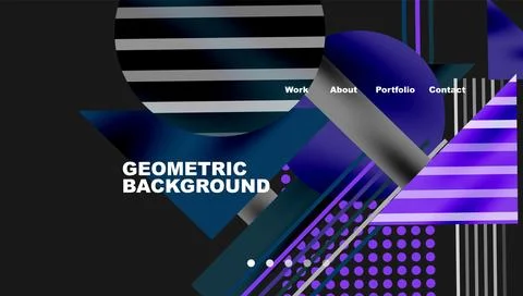 Geometric background showcasing sharp lines, contrasting colors, and Illustrazione stock
