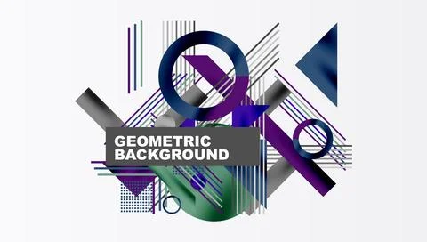 Geometric background showcasing sharp lines, contrasting colors, and Illustrazione stock