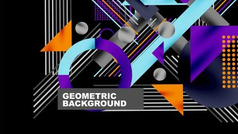 Geometric background showcasing sharp lines, contrasting colors, and 스톡 일러스트