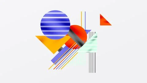 Geometric background showcasing sharp lines, contrasting colors, and Stockillustratie