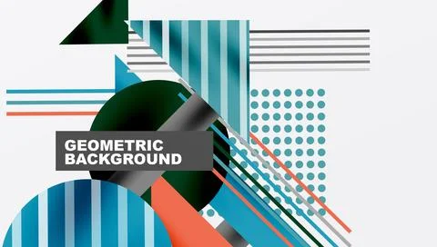 Geometric background showcasing sharp lines, contrasting colors, and Illustrazione stock