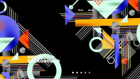 Geometric background showcasing sharp lines, contrasting colors, and 스톡 일러스트