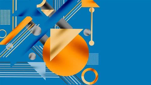 Geometric background showcasing sharp lines, contrasting colors, and minima.. Illustrazione stock