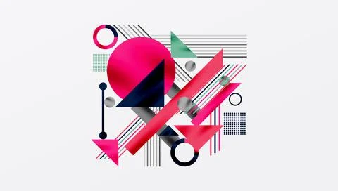 Geometric background showcasing sharp lines, contrasting colors, and 스톡 일러스트