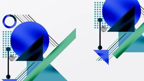 Geometric background showcasing sharp lines, contrasting colors, and Illustrazione stock