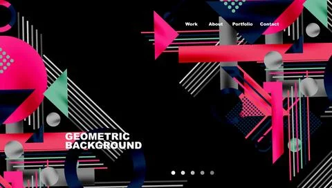 Geometric background showcasing sharp lines, contrasting colors, and 스톡 일러스트