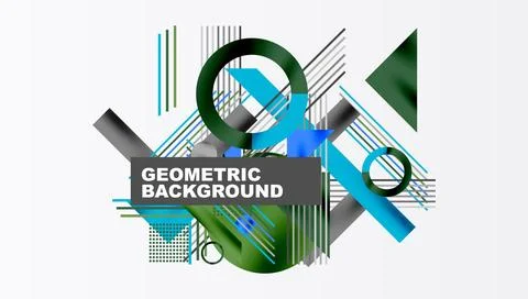 Geometric background showcasing sharp lines, contrasting colors, and Stockillustratie