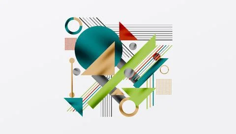 Geometric background showcasing sharp lines, contrasting colors, and Illustrazione stock