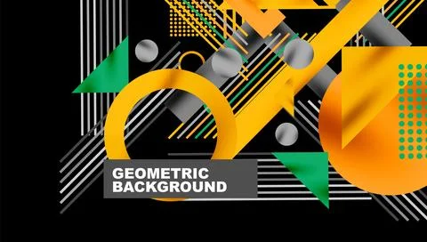 Geometric background showcasing sharp lines, contrasting colors, and Illustrazione stock