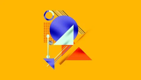 Geometric background showcasing sharp lines, contrasting colors, and Stock Illustration