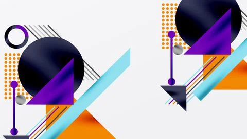 Geometric background showcasing sharp lines, contrasting colors, and 스톡 일러스트