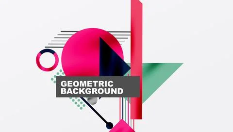Geometric background showcasing sharp lines, contrasting colors, and Stock Illustration