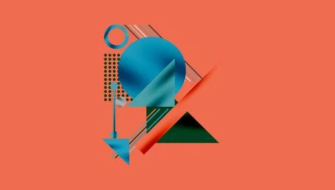 Geometric background showcasing sharp lines, contrasting colors, and Illustrazione stock