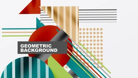 Geometric background showcasing sharp lines, contrasting colors, and Stock Illustration