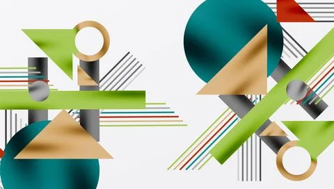 Geometric background showcasing sharp lines, contrasting colors, and 스톡 일러스트