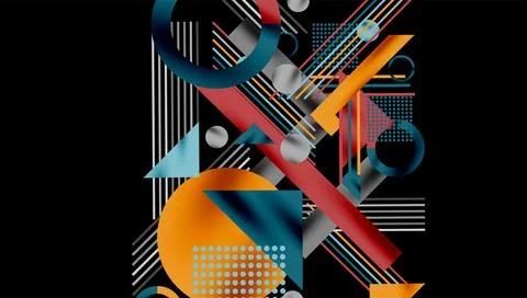 Geometric background showcasing sharp lines, contrasting colors, and 스톡 일러스트