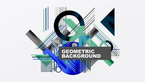 Geometric background showcasing sharp lines, contrasting colors, and Illustrazione stock