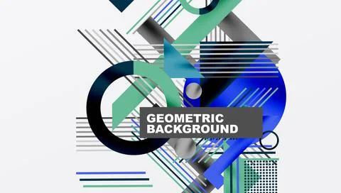 Geometric background showcasing sharp lines, contrasting colors, and Illustrazione stock