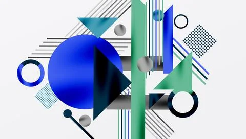 Geometric background showcasing sharp lines, contrasting colors, and 스톡 일러스트