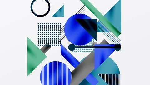 Geometric background showcasing sharp lines, contrasting colors, and Illustrazione stock