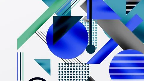 Geometric background showcasing sharp lines, contrasting colors, and Illustrazione stock