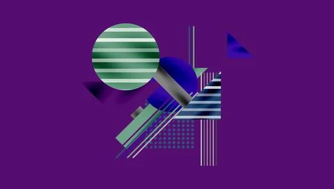 Geometric background showcasing sharp lines, contrasting colors, and Stock Illustration